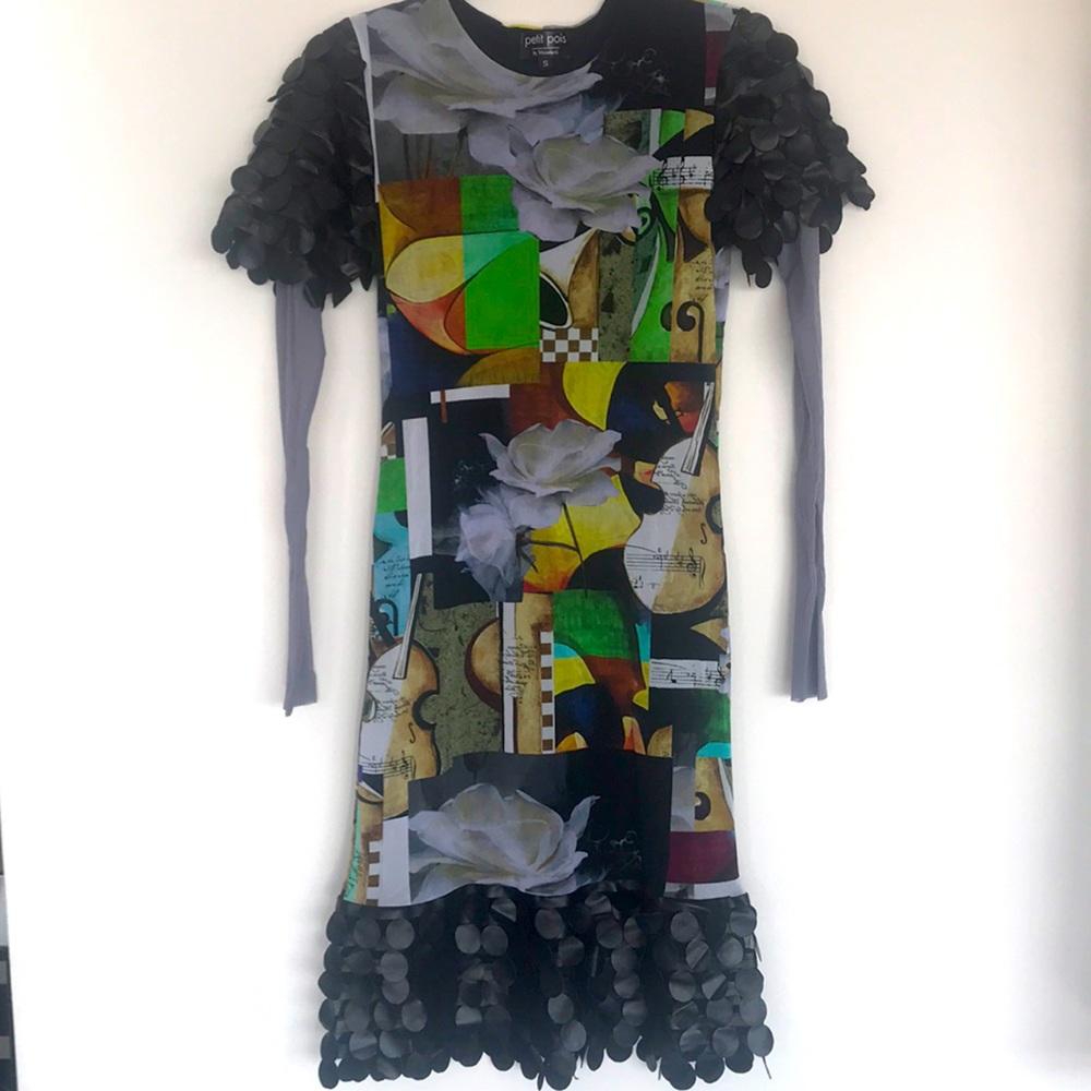 Petit Pois Long Sleeve Print Dress